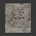 Scenic Sandscape Model Featuring Miniature Building Figure Rocks And Pond Elements