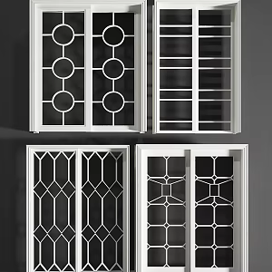 Modern sliding door 3d model