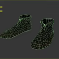Dark Fabric Ankle Boots With Lace Up Closure And Fold Over Cuff Design