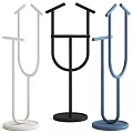 Modern Decorative Ornament Set Featuring White Black Blue Metal Frames For Home Accents