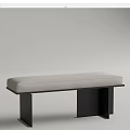 Natural Wooden Stump Stools And Modern Upholstered Bench Stool Home Decor