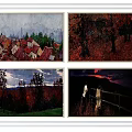 Technology Exhibition Hall Featuring Natural Landscape Paintings And Seasonal Scenery Artworks