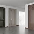 Modern security door entry door security door password door mother door 3d model