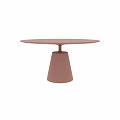 Stylish Modern Brown Table Design With Conical Base And Round Top 3d model
