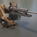 Turret cannon automatic turret turret light machine gun turret low face number low model simple model game sub-era film and television level super realistic high precision 3d model