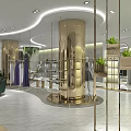 Modern Luxury Shower Sauna Interior With Marble Accents And Golden Decor