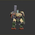 Mech Warrior Mech Soldier Machine Battlearm Mechanical Battlearm Machine Fighter Robot 3d model