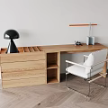 Silly Solid Wood Multi-Function Desk 3d model