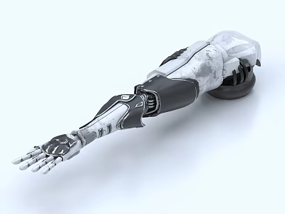 Sleek Silver And Black Fighter Jet With Advanced Mechanical Design Features 3d model