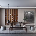 New Chinese Tea Room 3d model