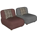Leisure Chair Single Sofa Single Chair Lazy Sofa 3d model