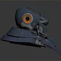 Sci-Fi Helmet Alien Helmet-Helmet High Tech Helmet Game Helmet 3d model