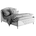 Modern Bedroom Featuring Upholstered Bed Neutral Pillows Cozy Duvet And Minimalist Design