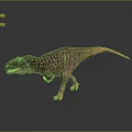 Dinosaur 3D Model Character With Realistic Textured Skin And Standing Pose Render 3d model