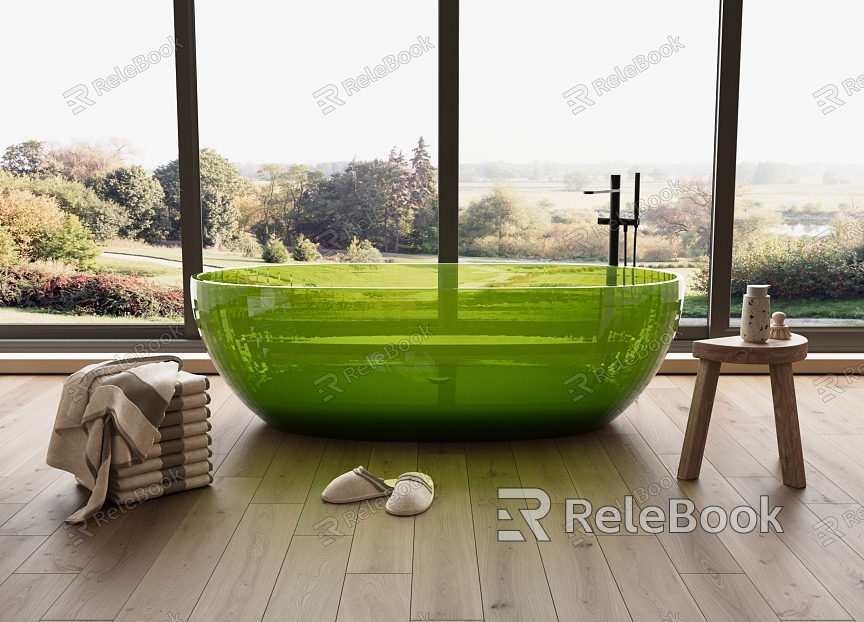 transparent bathtub model