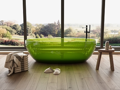 transparent bathtub model