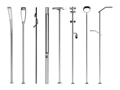 Modern Outdoor Lights with Various Styles and Stainless Steel Design 3d model