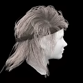 Fashionable Jeweled Hair Accessories On White Mannequin With Light Brown Textured Wig And Black Background