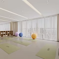 Modern Beauty Salon Open Interior With Wooden Cabinets White Sofa Green Plants Large Windows Curtains