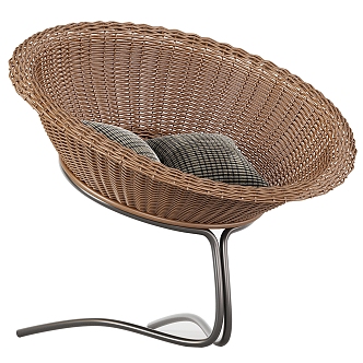 Rohe Noordwolde design rattan easy chair 3d model