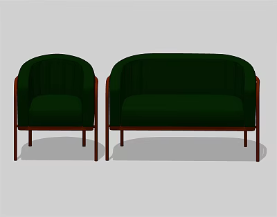 Light Luxury Combination Sofa Multiplayer Sofa Combination 3d model