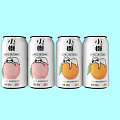 Xiaolan Canned Drinks With Peach And Mango Flavors And Cartoon Fruit Design