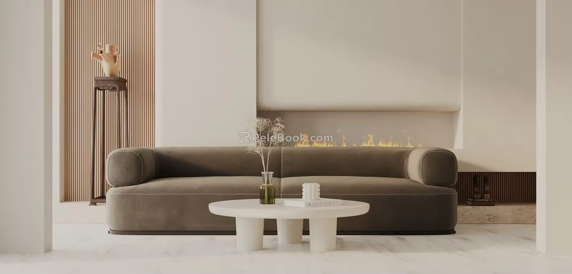 Three-seat sofa 3d model