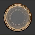 Commercial Equipment Brass Wooden Telescope With Blueprint Patterns On Smooth Reflective Surface