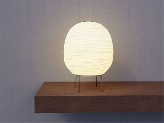 Japanese-style table lamp 3d model