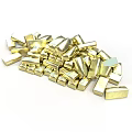 Golden Small Square Metal Household Items For Practical Daily Use And Decoration