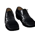 Shiny Black Leather Lace Up Formal Dress Shoes For Men