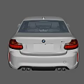 Silver BMW Two Door Coupe With Sleek Design And Sporty Exterior