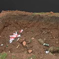 Construction Site Excavation Area With Loose Soil Debris And Scattered Waste Materials