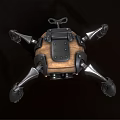 Steampunk Mechanical Spider With Wooden Body Metal Legs And Large Eyes