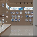 Modern Tableware Store Interior With Displayed Plates Bowls Cabinets Bright Lighting And Wooden Tables