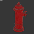 Red Fire Hydrant Essential Fire Safety Equipment For Outdoor Emergency Use