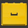 Durable Yellow Lid Gray Body Toolbox With Black Handle For Equipment Storage