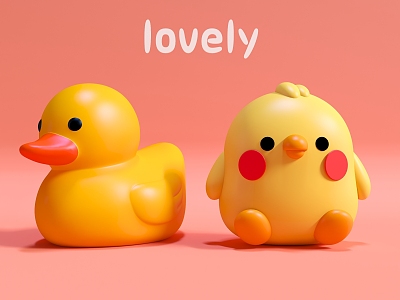 Hand Doll Little Duck Chick Cute Doll Cute Animal model