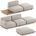 Sofa Modular Sofa Double Sofa Three-Seat Sofa 3d model