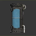 Modern sci-fi equipment life-support capsule life-support system incubator 3d model