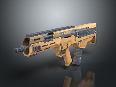 rifle semi-automatic rifle combat rifle battle rifle carbine war rifle attack rifle 3d model