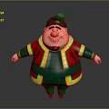 Puppet puppet wooden figure game character game character realistic character 3d model