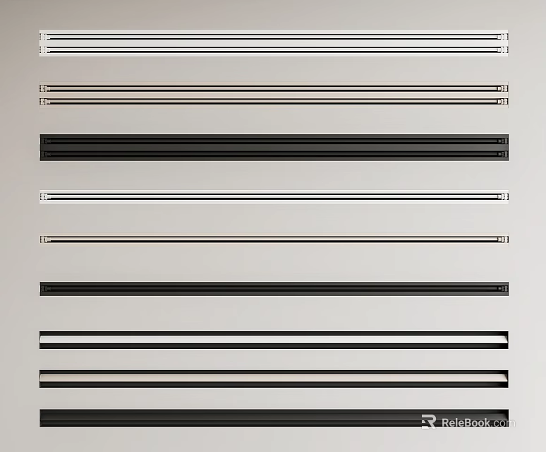 Multiple Stylish Air Conditioner Vents In Different Colors And Designs 3d model 