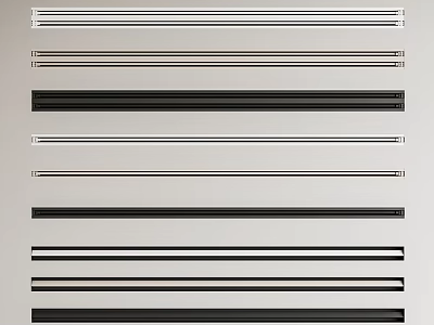 Multiple Stylish Air Conditioner Vents In Different Colors And Designs 3d model