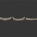 Scene Building Canvas Canopy Components With Various Shapes Gray Fabric And Metal Frames