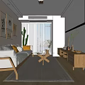 Nordic Apartment Single Apartment 3d model