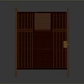 Wooden Storage Cabinet With Grille Doors Open Shelves Wooden Legs And Decorative Accent