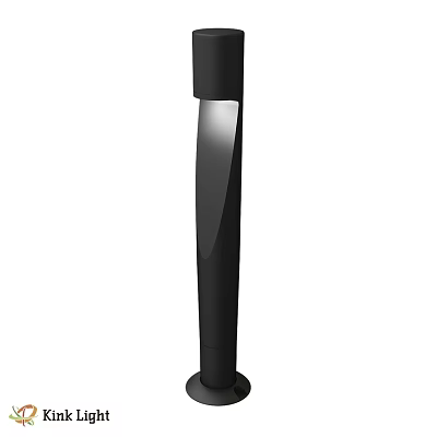 Modern Black Standing Outdoor Light With Sleek Design For Garden Use 3d model