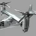 Modern Fighter Jet With Twin Rotors Tiltrotor Wings And Silver Military Airframe Design