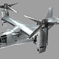 US Navy MV22 Osprey Transporter MV22 Osprey Transporter Variable Rotor Aircraft 01 3d model